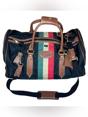 Vintage Lark Weekender Duffel | Expandable Sides | Lock + Strap